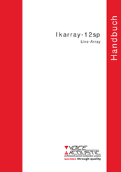 Voice Acoustic Ikarray-12sp Handbuch