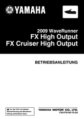 Yamaha 2009 WaveRunner FX High Output Betriebsanleitung
