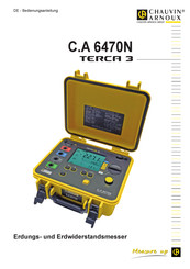 Chauvin Arnoux C.A 6470N Bedienungsanleitung