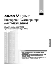 LG Multi V CRNN-TD Serie Montageanleitung