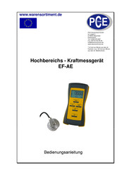 PCE Instruments EF-AE Bedienungsanleitung