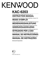 Kenwood KAC-6203 Bedienungsanleitung