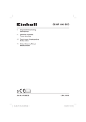 EINHELL GE-GP 1145 ECO Originalbetriebsanleitung