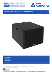 Pan Acoustics P SW-112|SP Handbuch