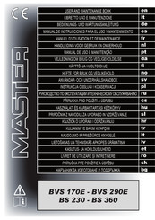 Master BVS 170 E Bedienungs- Und Wartungsanleitung