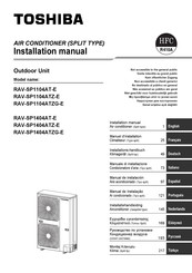 Toshiba RAV-SP1104ATZ-E Installations-Handbuch