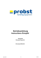 probst RG-100/150-SAFELOCK Betriebsanleitung