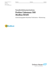 Endress+Hauser Proline Cubemass 300 Modbus RS485 Anleitung