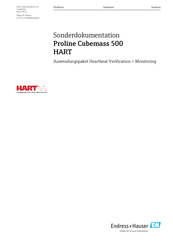 Endress+Hauser Proline Cubemass 500 HART Anleitung