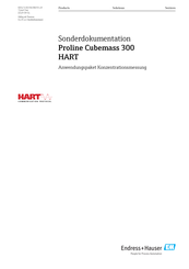 Endress+Hauser Proline 300 HART Anleitung