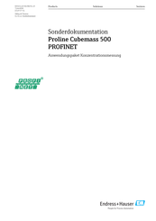 Endress+Hauser Proline Cubemass 500 PROFINET Anleitung