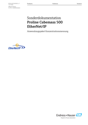 Endress+Hauser Proline Cubemass 500 EtherNet/IP Anleitung