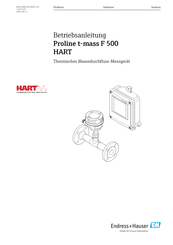 Endress+Hauser Proline t-mass F 500 HART Betriebsanleitung