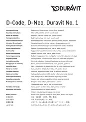 Duravit D-Code 700139 Montageanleitung