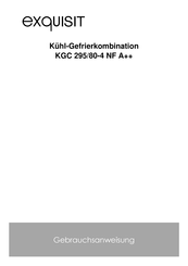 exquisit KGC 295/80-4 NF A++ Gebrauchsanweisung