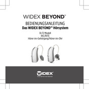 Widex B-F2 Bedienungsanleitung