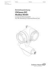 Endress+Hauser CNGmass DCI Betriebsanleitung