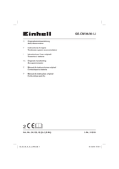 EINHELL GE-CM 36/33 Li Originalbetriebsanleitung