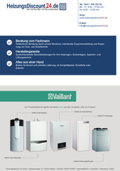 Vaillant recoCOMPACT exclusive VWL 79/5 230V Betriebsanleitung