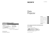 Sony VPL-SW536C Kurzreferenz