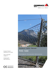 Geobrugg RXE-1000 Handbuch