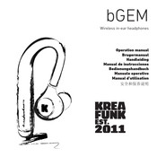 Kreafunk bGEM Bedienungshandbuch