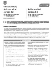 Russka vital carbon 54 Bedienungsanleitung