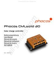 Phocos CMLsolid 30 Bedienungsanleitung