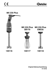 Bartscher MX 235 Plus EM235 Original-Gebrauchsanleitung