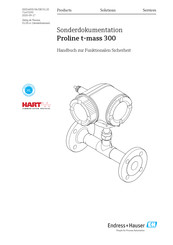 Endress+Hauser Proline t-mass 300 Handbuch Zur Funktionalen Sicherheit