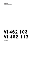 Gaggenau VI 462 113 Gebrauchsanleitung