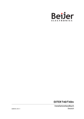 Beijer Electronics EXTER T40 Installationshandbuch