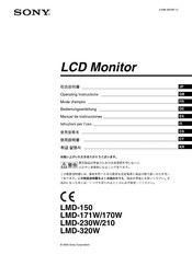 Sony LMD-170W Bedienungsanleitung