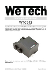 Wetech WTC642 Gebrauchsanweisung