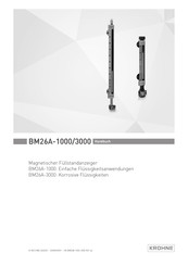 KROHNE BM26A-1000 Serie Handbuch