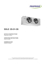 Profroid SOLO 35 Handbuch