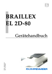 Papenmeier BRAILLEX EL 2D-80 Gerätehandbuch