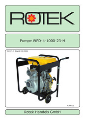 Rotek WPD-4-1000-23-H Bedienungsanleitung