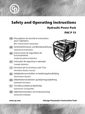 Chicago Pneumatic PAC P 13 Sicherheitshinweise Und Betriebsanleitung