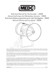 MEDC DB3B Technische Bedienungsanleitung