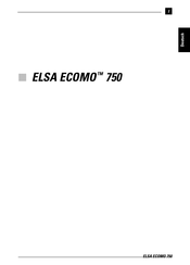 Elsa ECOMO 750 Bedienungsanleitung