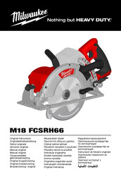 Milwaukee M18 FCSRH66 Originalbetriebsanleitung