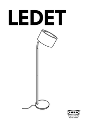 IKEA LEDET Bedienungsanleitung