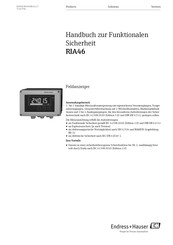 Endress+Hauser RIA46 Handbuch Zur Funktionalen Sicherheit