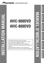 Pioneer AVIC-800DVD Installationsanleitung