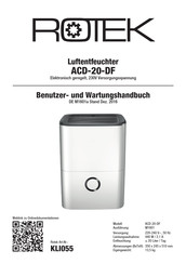Rotek KLI055 Benutzer- Und Wartungshandbuch