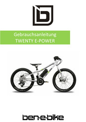 ben-e-bike TWENTY E-POWER Gebrauchsanleitung