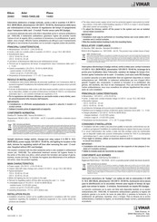 Vimar Eikon 20463 Bedienungsanleitung