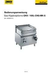 Zanussi Professional GK9 / 100L-CNS-MK-S Bedienungsanweisung