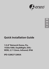 Eneo IPD-52M2712M5A Schnellinstallationsanleitung